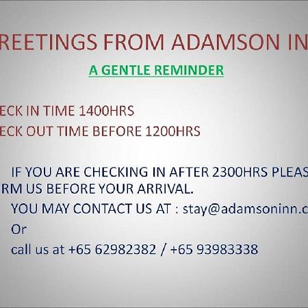 Adamson Inn Сингапур Екстериор снимка